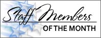 Staff Members of the Month