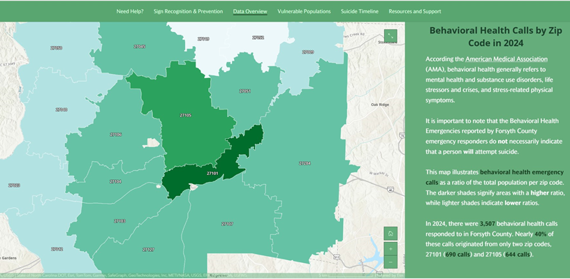 New site highlights impact of mental health and suicide in Forsyth County